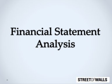 How to do a Financial Statement Analysis