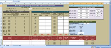 Home Electrical Bill / Energy Consumption / Load Calculator