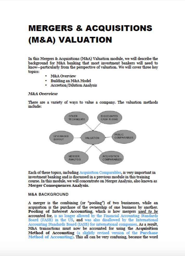 Mergers & Acquisitions Valuation - Eloquens