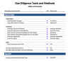 Due Diligence Tools and Methods