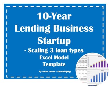 10-Year Lending Business Startup Model: Scaling 3 Loan Types