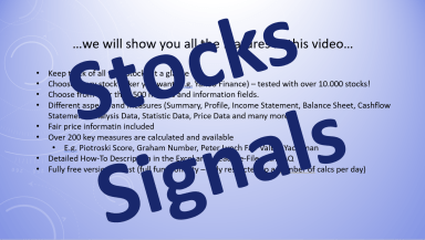 Stock Viewer and Trendsignals (Free Version, MacOS+Win)