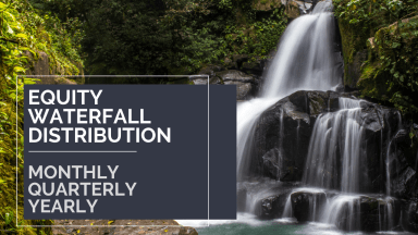 Equity Waterfall Monthly Quarterly Annual Compounding