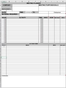Meeting Planner and Agenda Tool to Have Effective Meetings