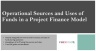 Sources and Uses of Funds during operation phase in a Project Finance Model