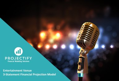 Entertainment Venue Financial Projection 3 Statement Model