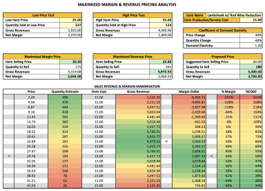 Maximized Margin & Revenue Pricing Analysis