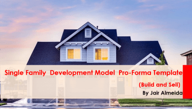 Single Family  Development Model  Pro-Forma Template