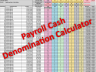 Payroll Cash Denomination Calculator
