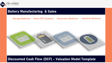 Battery Manufacturing & Sales  - Discounted Cash Flow (DCF) Valuation Model