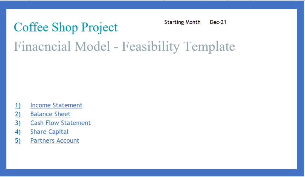 Financial Model Cafeteria Eloquens