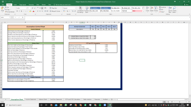 Allegion Valuation Excel Model: Complete DCF Valuation with Forecasted Financial Statements