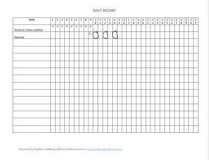 Develop a New Habit with this Daily Record Tracking Form