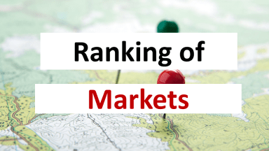 Ranking of Potential Markets in Excel (Management Consulting Projects)